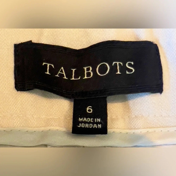 Talbots Signature Light Beige side zipper pants size 6 - Picture 2 of 7